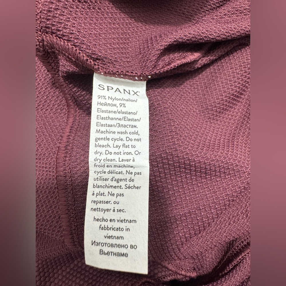 SPANX Pique Long Sleeve Swim Shirt
Mulberry ~ NWT - Picture 8 of 11